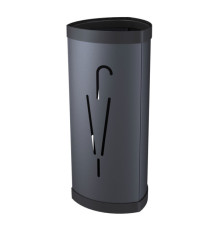 Portaombrelli - diametro 26 cm - H 60 cm - metallo - nero - Alba