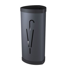 Portaombrelli - diametro 26 cm - H 60 cm - metallo - nero - Alba