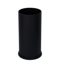 Portaombrelli Steel - con vaschetta interna - diametro 24 cm - H 49 cm - 22 L - acciaio - nero - Stilcasa