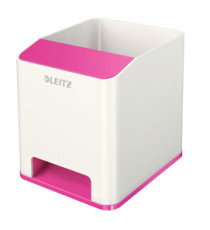 Portapenne con amplificatore WOW - 9x10x10 cm - fucsia - Leitz