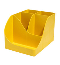 Portapenne Pen Wave Bee Blue - 15,5 x 11,9 x 10,9 cm - giallo zafferano - Exacompta