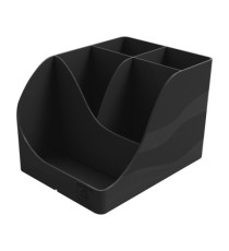 Portapenne Pen Wave NeoDeco - 15,5 x 11,9 x 10,9 cm - nero - Exacompta