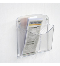 Portariviste da parete Ice - 2 tasche 1/3 A4 - Tecnostyl - set 2 pezzi