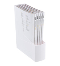 Portariviste Green2desk - in PS riciclato - 30 x 25,8 cm - dorso 9 cm - bianco - Fellowes