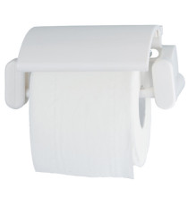 Portarotolo carta igienica ABS - 17 × 11,7 × 7 cm - bianco - Medial