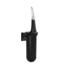 Portascopino da parete Skin - 38,6 x 11,3 x 9,3 cm - nero Carbon - Mar Plast