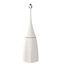 Portascopino da terra EColored - 12 x 12 x 48,5 cm - adamello white - Mar Plast