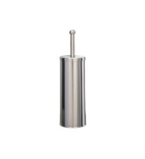 Portascopino WC Basic - da terra - acciaio inox  - diametro 9,8 cm - altezza 38 cm - silver - Medial