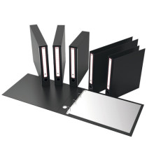 Portatabulati KM UNI - con custodia - 12x28 cm - dorso 5 cm - nero - Rexel