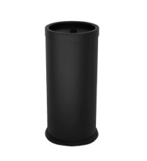 Posacenere autoestinguente coperto da terra -  diametro 31 cm -  H 72 cm - nero - Stilcasa