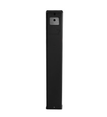 Posacenere da terra - acciaio - 17,5 x 10,5 x 106 cm - 2 L - nero - Stilcasa