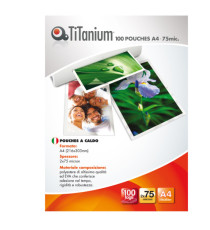 Pouches - A4 - 216x303 mm - 2x75 micron - Titanium - conf. 100 pezzi