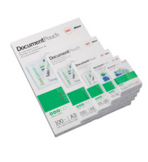 Pouches - retro adesivo - A4 - 216 x 303 mm - 2 x 75 micron - peel'n stick - GBC - scatola 25 pezzi