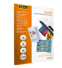 Pouches Admire Easyfold - A3 - cordonate - Fellowes - scatola 25 pezzi