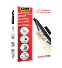 Pouches Capture125 - 54x86 mm - 2x125 micron - Fellowes - scatola 100 pezzi
