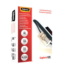Pouches Capture125 - A6 - 111x154 mm - 2x125 micron - Fellowes - scatola 100 pezzi