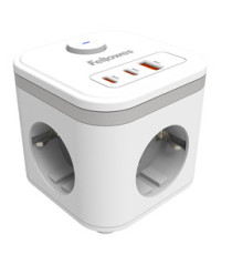 Power Cube Type F - bianco - Fellowes