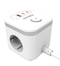 Power Cube Type F - bianco - Fellowes