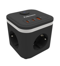 Power Cube Type F - nero - Fellowes