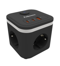 Power Cube Type F - nero - Fellowes