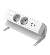 Power desk 2 Type F - bianco - Fellowes