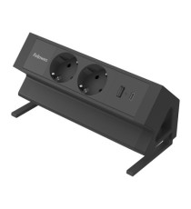 Power desk 2 Type F - nero - Fellowes