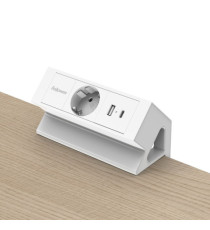 Power desk Type F - bianco - Fellowes