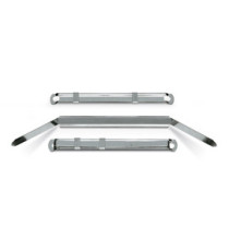 Pressini fermafogli - metallo - 12 x 80 mm - Lebez - conf. 50 pezzi