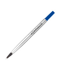 Refill roller Quink standard - punta fine  - metallo - blu - Parker