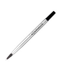 Refill roller Quink standard - punta media - metallo - nero - Parker