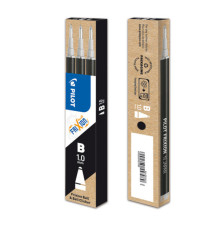 Refill sfera frixionball clicker - punta 1,0mm - nero - Pilot - conf. 3 pezzi