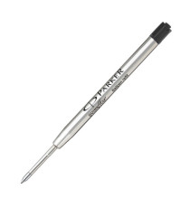 Refill sfera QuinkFlow - punta media - metallo - nero - Parker - blister 3 pezzi