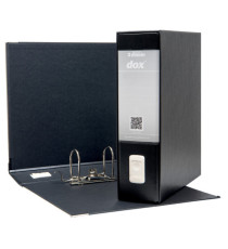 Registratore Dox 1 - dorso 8 cm - commerciale 23 x 29,7 cm - nero - Esselte Dox