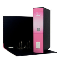 Registratore Dox 2 - dorso 8 cm - protocollo 23 x 34 cm - rosa - Esselte Dox