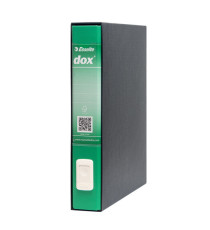 Registratore Dox 4 - dorso 5 cm - commerciale 23 x 29,7 cm - verde - Esselte Dox