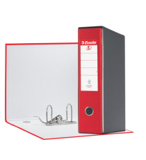 Registratore Eurofile G55 - dorso 8 cm - protocollo 23 x 33 cm - rosso vivida - Esselte