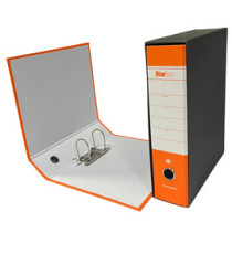 Registratore Starbox sfuso - dorso 8 cm - protocollo 23 x 33 cm - arancio - Starline