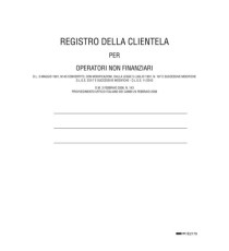 Registro antiriciclaggio operatori non finanziari - 31 x 24 - 96 fogli - Edipro
