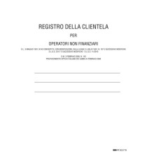 Registro antiriciclaggio operatori non finanziari - 31 x 24 - 96 fogli - Edipro