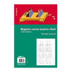 Registro carico/scarico rifiuti - 21,5 x 29,7cm - 100pg - E2868 RENTRI - Edipro