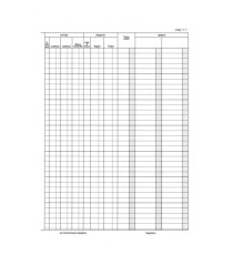 Registro contabilità dei lavori - 31 x 21cm - 47pg - numerate - Edipro