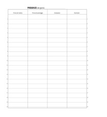 Registro firma presenza - 49 pag - 31 x 24,5 cm - DU1338100000 - Data Ufficio