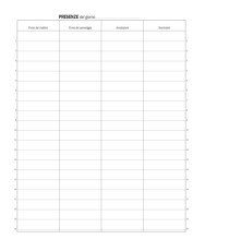 Registro firma presenza - 49 pag - 31 x 24,5 cm - DU1338100000 - Data Ufficio