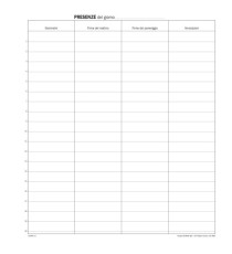 Registro firma presenza - 49 pag - 31 x 24,5 cm - DU1338100000 - Data Ufficio