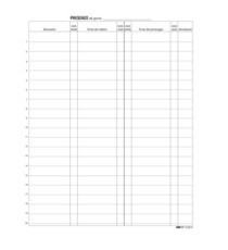 Registro firme presenze al lavoro - 31 x 24cm - 100 fogli - Edipro