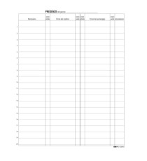 Registro firme presenze al lavoro - 31 x 24cm - 100 fogli - Edipro