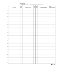 Registro firme presenze al lavoro - 31 x 24cm - 100 fogli - Edipro