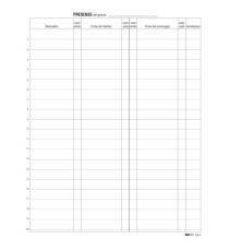 Registro firme presenze al lavoro - 31 x 24cm - 100 fogli - Edipro