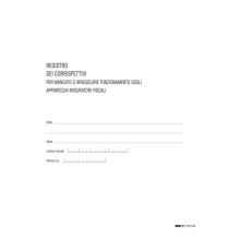 Registro Iva corrispettivi per mancato funzionamento registro cassa - 31 x 24,5cm - 46pg - pagine numerate - Edipro