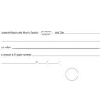 Registro merci in deposito - 31 x 24,5cm - 50 fogli - Edipro